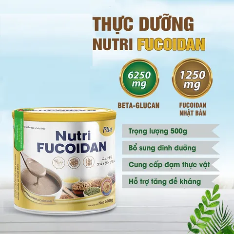 Nutri Fucoidan Plus 400g - Bột Dinh Dưỡng Tăng Cường Sức Đề Kháng, Hỗ Trợ Miễn Dịch và Phục Hồi Sức Khỏe