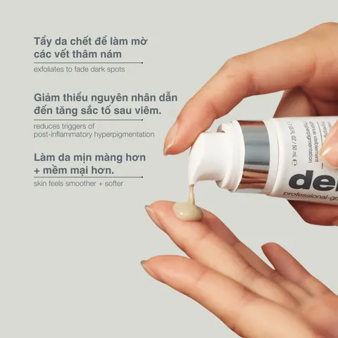 Peel da sinh học Dermalogica Powerbright Dark Spot - Tẩy tế bào chết làm sáng da, công thức AHA + PHA cho làn da đều màu và tươi trẻ.