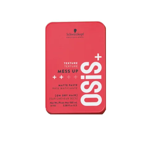 Sáp Tạo Kiểu Tóc Osis+ Mess Up Matte Paste 100ml - Dòng Sáp Phồng Tóc Tự Nhiên, Giữ Nếp Lâu Dài, Thơm Ngát Hoa Quả