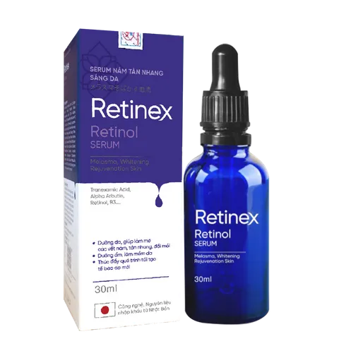 Serum Lovita Retinex 30ml - Hỗ Trợ Cải Thiện Nám, Tàn Nhang, Sáng Da, Dưỡng Da Mịn Màng