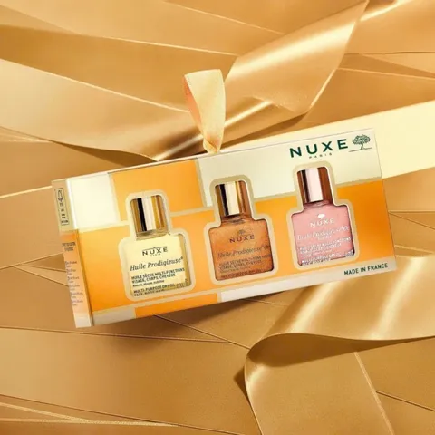 Set 3 Lọ Dầu Dưỡng Đa Năng Nuxe Huile Prodigieuse - Dưỡng Da, Tóc, Cơ Thể, Giúp Da Mềm Mại, Tóc Óng Mượt