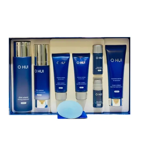 Bộ Dưỡng Da Ohui Clinic Science 7 Sản Phẩm - Giúp Kiềm Dầu, Giảm Mụn Thâm, Làm Trắng Da, Se Khít Lỗ Chân Lông