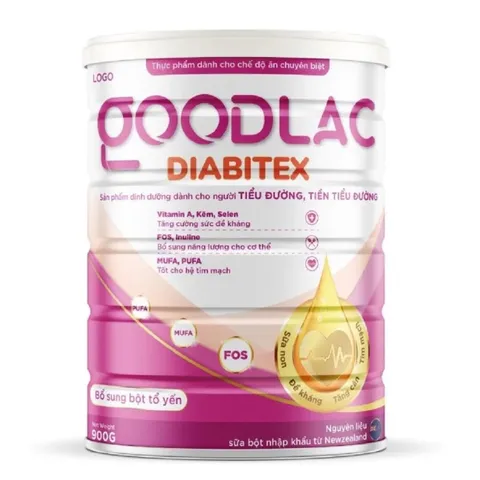 Sữa Dinh Dưỡng GoodLac Diabitex Cho Người Tiểu Đường - Hỗ Trợ Ổn Định Đường Huyết & Bổ Sung Vitamin, Hộp 900g
