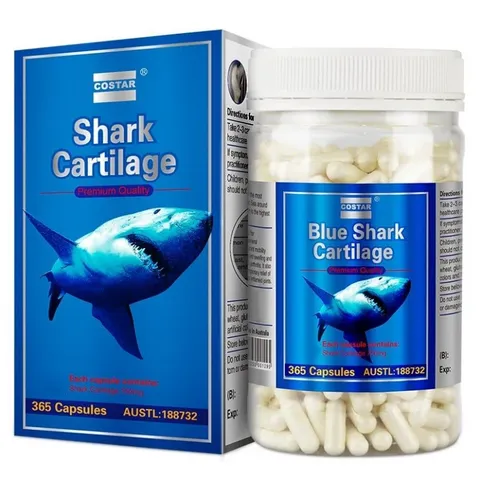 Viên Uống Shark Cartilage 750mg Costar Úc - Hỗ Trợ Khớp, Phục Hồi Sụn, Giảm Đau Viêm Khớp, Dinh Dưỡng Từ Sụn Cá Mập