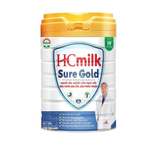 Sữa Bột Dinh Dưỡng HC Milk Sure Gold 900g - Hỗ Trợ Sức Khỏe, Tiêu Hóa Tốt, Dành Cho Phụ Nữ Sau Sinh và Người Ốm