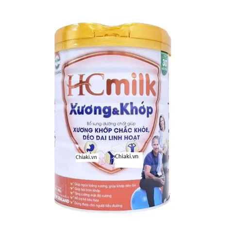 Sữa Bột Dinh Dưỡng HC Milk Xương Khớp 900g - Hỗ Trợ Canxi và Glucosamin, Thích Hợp Cho Người Trên 30 Tuổi