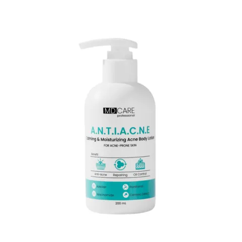 Sữa Dưỡng Thể MD Care Calming & Moisturizing - Chăm Sóc Da Mụn, Giảm Mụn Trứng Cá, Cung Cấp Độ Ẩm 200ml