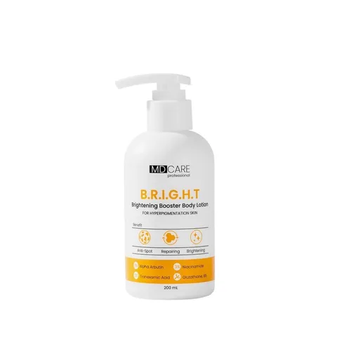 Sữa Dưỡng Thể Sáng Da MD Care Brightening Booster Lotion 200ml - Chống Nám, Cải Thiện Kết Cấu Da, Hydrat Hóa Da