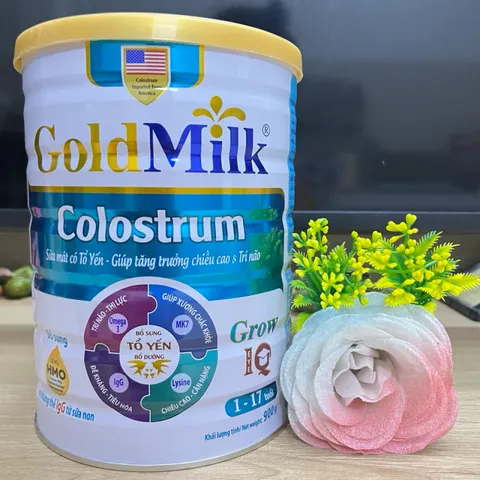 Sữa Goldmilk Colostrum Grow IQ 900g - Dinh Dưỡng Bổ Sung Cho Trẻ Em 1-17 Tuổi, Hỗ Trợ Phát Triển Chiều Cao Và Não Bộ