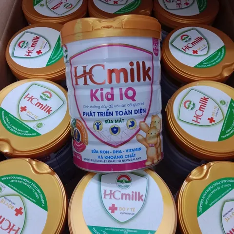 Sữa mát HC Milk Kid IQ - Sữa bột dinh dưỡng cho trẻ từ 6-36 tháng phát triển trí tuệ và thể chất - Hương vị vani thơm ngon