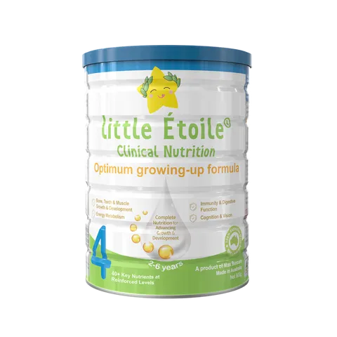 Sữa Bột Ngôi Sao Nhỏ Little Étoile 4 cho Trẻ 2-6 Tuổi - Dinh Dưỡng Toàn Diện Từ 100% Sữa Bò Úc, Hỗ Trợ Phát Triển Khỏe Mạnh
