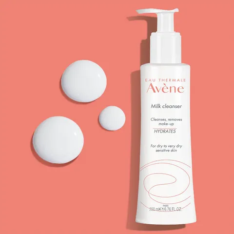 Sữa Rửa Mặt Tẩy Trang Avene Milk Cleanser 200ml Cho Da Khô, Nhạy Cảm - Dịu Nhẹ, Không Chất Tẩy Rửa, Làm Sạch Tự Nhiên