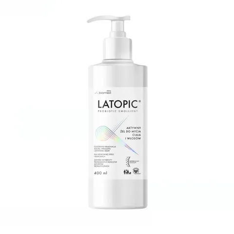 Sữa Tắm & Gội Latopic 400mL cho Da Khô & Nhạy Cảm - Gel Dưỡng Ẩm, Kháng Khuẩn, Giúp Làm Sạch Da và Tóc An Toàn