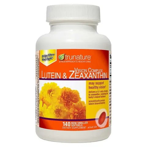 Viên bổ mắt Trunature Vision Complex Lutein & Zeaxanthin 140 viên - Hỗ trợ tăng cường sức khỏe mắt, cải thiện thị lực, giảm mỏi mắt