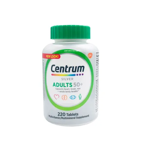 Viên Uống Vitamin Tổng Hợp Centrum Silver 50+ - 220 Viên, Dinh Dưỡng Hàng Ngày Cho Người Lớn Tuổi