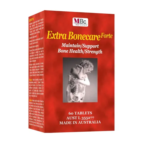 Viên uống bổ sung canxi Extra Bonecare Forte - Hỗ trợ xương khớp chắc khỏe, vitamin và khoáng chất thiết yếu cho mọi lứa tuổi