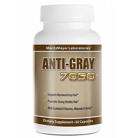 Viên uống cải thiện tóc bạc sớm Anti Gray 7050 - Bổ sung Catalase cho tóc chắc khỏe, bóng mượt - Hỗ trợ ngăn ngừa tóc bạc tự nhiên
