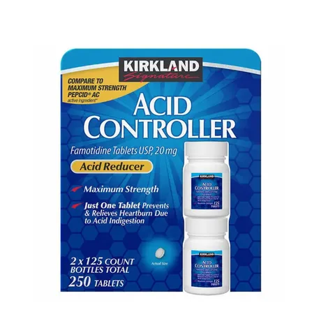 Viên Uống Kiểm Soát Axit Dạ Dày Kirkland Signature Acid Controller 20mg - Hỗ Trợ Tiêu Hóa 250 Viên Mỹ, Giảm Ợ Nóng, Tiêu Hóa Tốt