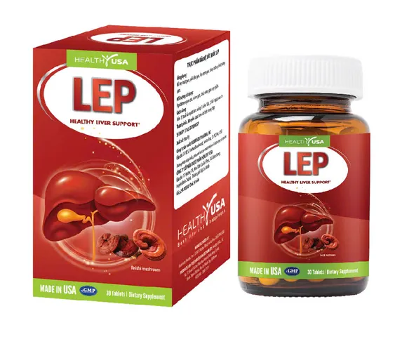 Viên Uống Thảo Mộc Bảo Vệ Gan LEP - Xuất Nhập Khẩu Mỹ, Hỗ Trợ Giải Độc, Mát Gan, Tăng Cường Chức Năng Gan, 30 Viên
