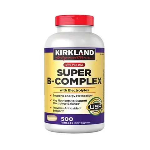 Viên uống Vitamin B Tổng Hợp Super B-Complex 500 viên, Mỹ