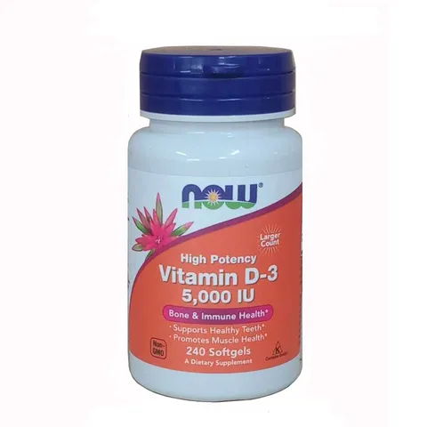 Viên uống vitamin D3 5000 IU Now của Mỹ