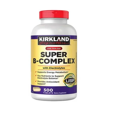Vitamin Tổng Hợp Super B-Complex 500 Viên - Bổ Sung Vitamin Nhóm B Giảm Mệt Mỏi, Hỗ Trợ Thần Kinh Và Tăng Năng Lượng Chính Hãng Mỹ