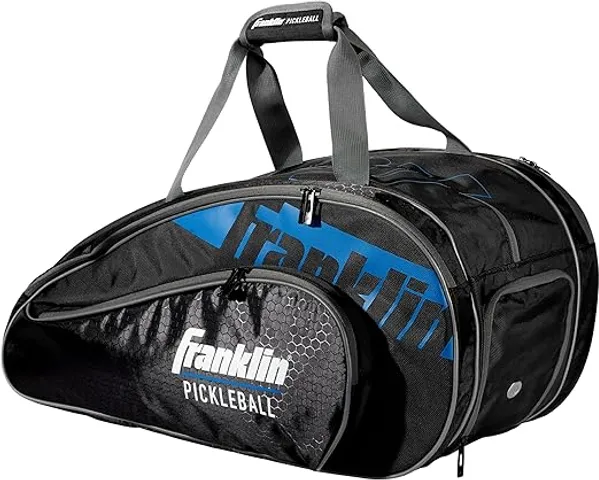 Balo Pickleball Franklin Sports Pro Series Black/Blue - Dụng Cụ Thể Thao Đậm Chất Thể Thao, Ngăn Chứa Thông Minh và Đủ Không Gian