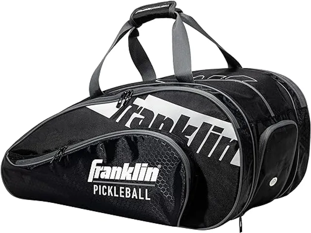 Balo Pickleball Franklin Sports Pro Series Black - Balo Thể Thao 4 Ngăn, Đen, Thiết Kế Cao Cấp, Đựng Vợt và Dụng Cụ Thể Thao