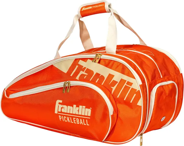 Balo Pickleball Franklin Sports Pro Series Màu Cam - Balo Thể Thao Thời Trang 4 Ngăn Đựng Dụng Cụ và Phụ Kiện An Toàn