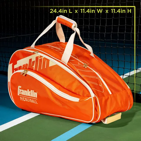 Balo Pickleball Franklin Sports Pro Series Màu Cam - Balo Thể Thao Thời Trang 4 Ngăn Đựng Dụng Cụ và Phụ Kiện An Toàn