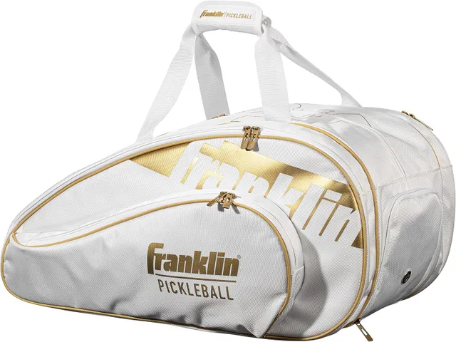 Balo Pickleball Franklin Pro Series - Màu Trắng/Vàng Thời Trang, Ngăn Chứa Rộng, Dành Cho Người Chơi Thể Thao