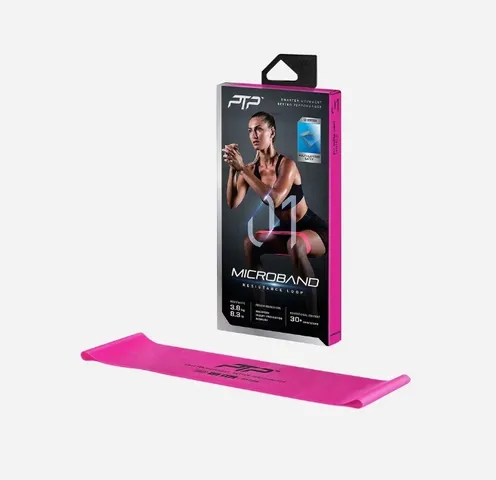 Băng Tập Đàn Hồi PTP Microband Ultra Light MICRO1 Hồng - Dụng Cụ Tập Thể Dục Siêu Nhẹ Chuyên Dụng Cho Người Mới Bắt Đầu Hoặc Phục Hồi Chấn Thương