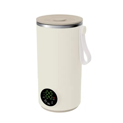 Bình Hâm Nước Khuấy Sữa Di Động Fatzbaby Mini Smart 5 FB3802WN - Thiết Kế 2 Trong 1, Nhiệt Độ 55°C, Pin 6000 mAh, Dễ Dàng Vệ Sinh