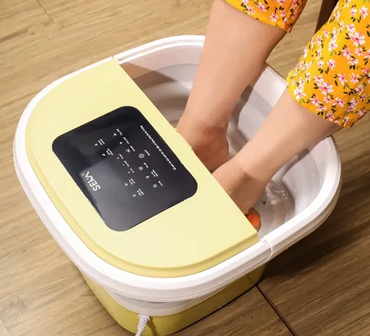 Bồn Ngâm Chân Massage Seka SK195 Gấp Gọn Điều Khiển Từ Xa - 16 Con Lăn Massage Huyệt Chân, Màn Hình Cảm Ứng Sang Trọng