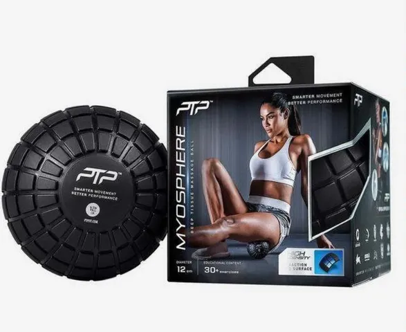Bóng cao su massage PTP Myosphere BLK - Dụng cụ thể thao phục hồi cơ và khớp, tăng cường lưu thông máu hoàn hảo