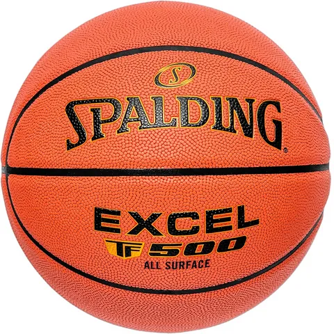 Bóng rổ Spalding Excel TF500 - Bóng Chơi Trong Nhà và Ngoài Trời, Độ Bám Dính Tốt, Chất Liệu Composite Bền Bỉ