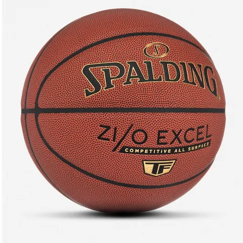 Bóng rổ Spalding Zi/O Excel TF - Bóng Ném Trong Nhà và Ngoài Trời Chất Lượng Cao, Độ Nảy Ổn Định, Cảm Giác Tốt