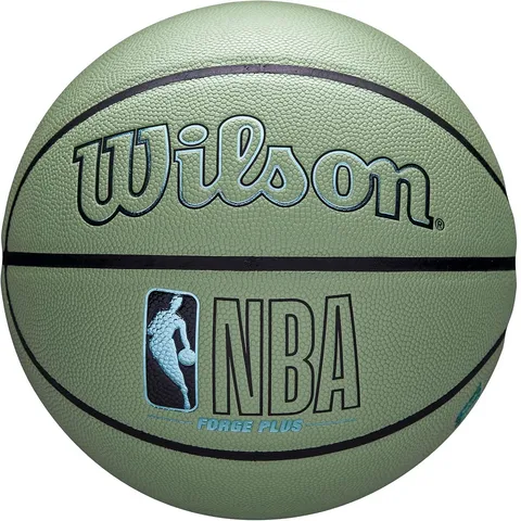 Bóng rổ Wilson NBA Forge Plus Eco - Bóng Chơi Trong Nhà & Ngoài Trời, Vật Liệu Tái Chế, Độ Bám Cao, Size 7
