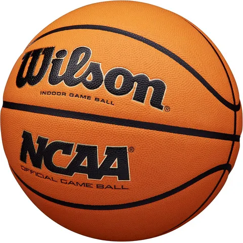Bóng rổ Wilson NCAA Evo NXT - Bóng thi đấu chính thức NCAA, độ bám tuyệt vời, màu Electric Orange nổi bật, kiểm soát tối ưu