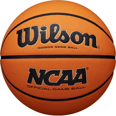 Bóng rổ Wilson NCAA Evo NXT - Bóng thi đấu chính thức NCAA, độ bám tuyệt vời, màu Electric Orange nổi bật, kiểm soát tối ưu