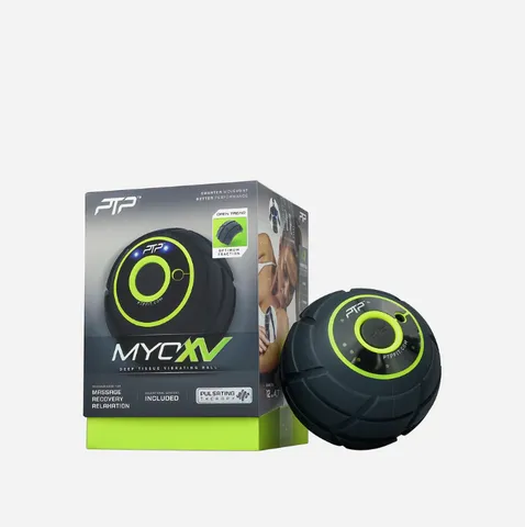 Bóng rung massage PTP MYOXV - Thiết bị giảm căng cơ và phục hồi chức năng, sạc pin lithium-ion, 30 bài tập tích hợp, cho mọi nhu cầu tập luyện.