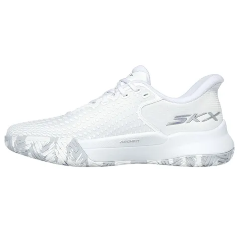 Giày Pickleball Nữ Skechers Viper Court Elite Trắng - Giày Tennis Thoáng Khí, Thiết Kế Đệm Thông Minh, Di Chuyển Linh Hoạt