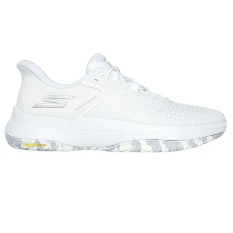 Giày Pickleball Nữ Skechers Viper Court Elite Trắng - Giày Tennis Thoáng Khí, Thiết Kế Đệm Thông Minh, Di Chuyển Linh Hoạt