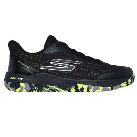 Giày Pickleball Nữ Skechers Viper Court Pro Đen - Thể Thao, Giày Tennis Siêu Nhẹ, Đế Goodyear, Thiết Kế Thoáng Khí