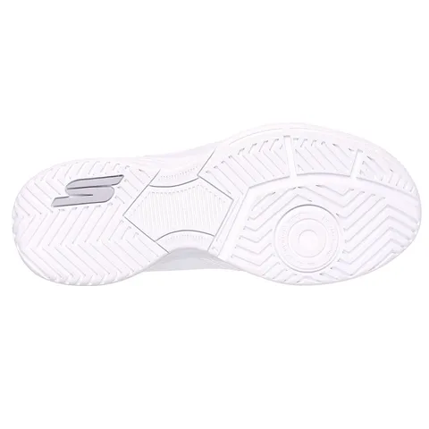 Giày Pickleball Nữ Skechers Viper Court Smash Trắng - Giày Tennis Thể Thao Mềm, Nhẹ, Thoáng Khí, Đệm êm ái, Thoải Mái