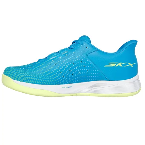 Giày Pickleball Skechers Viper Court Reload Blue/Lime - Giày Tennis Thể Thao Nam, Hỗ Trợ Giảm Chấn Thương, Thiết Kế Hiện Đại