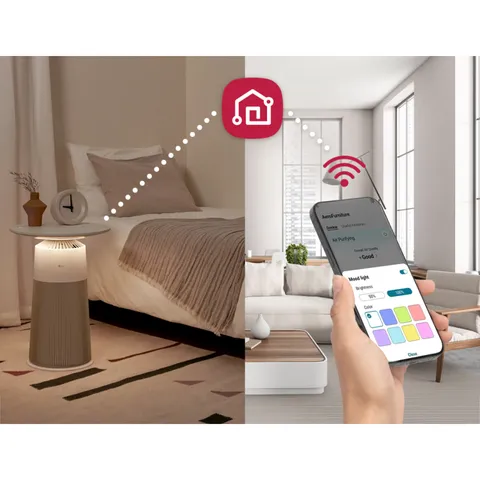 Máy Lọc Không Khí LG PuriCare Aero Furniture AS20GPWU0 - Thiết Kế 2in1, Sạc Không Dây, Lọc PM0.01, Bảng Điều Khiển Thông Minh
