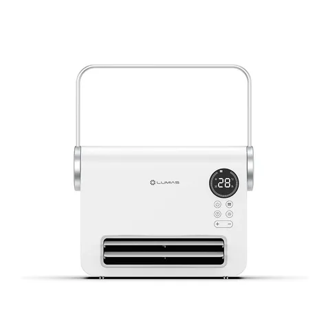 Máy sưởi đa năng Ceramic Lumias H08B 2000W điều khiển từ xa, thiết kế nhỏ gọn, công nghệ PTC làm nóng nhanh, an toàn cho không gian 3-7m².