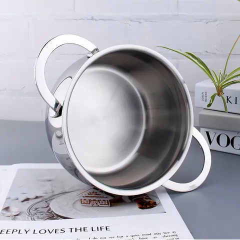 Nồi Inox Đúc Nguyên Khối Seka SKM3842/SKM3843 - Dùng Cho Mọi Bếp, Chất Liệu Inox 18/10, Đáy 3 Lớp, Tiết Kiệm Năng Lượng