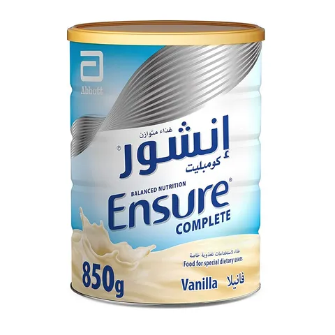 Sữa Ensure Complete Vanilla Dubai 400g/850g - Dinh Dưỡng Cân Bằng, Hỗ Trợ Sức Khỏe Cơ Thể, Không Gluten, Thay Thế Bữa Ăn Phụ